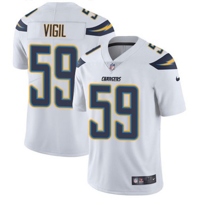 Nike Los Angeles Chargers #59 Nick Vigil White Men's Stitched NFL Vapor Untouchable Limited Jersey Men's